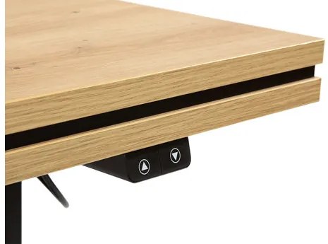 Pc stolík Nandu I, Farby: dub artisan / dub artisan + čierna