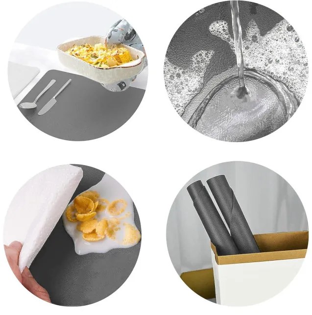 Podložka pod tanier a šálku TRIVAL sivá (4+4 ks)