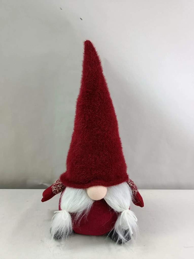 Vánoční skřítek ELFIE 43 cm červený