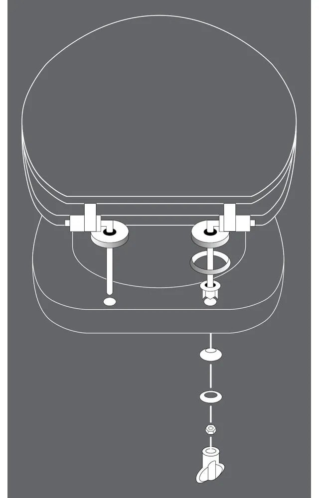 Záchodová doska 37,5 x 46 cm Amber – douceur d'intérieur