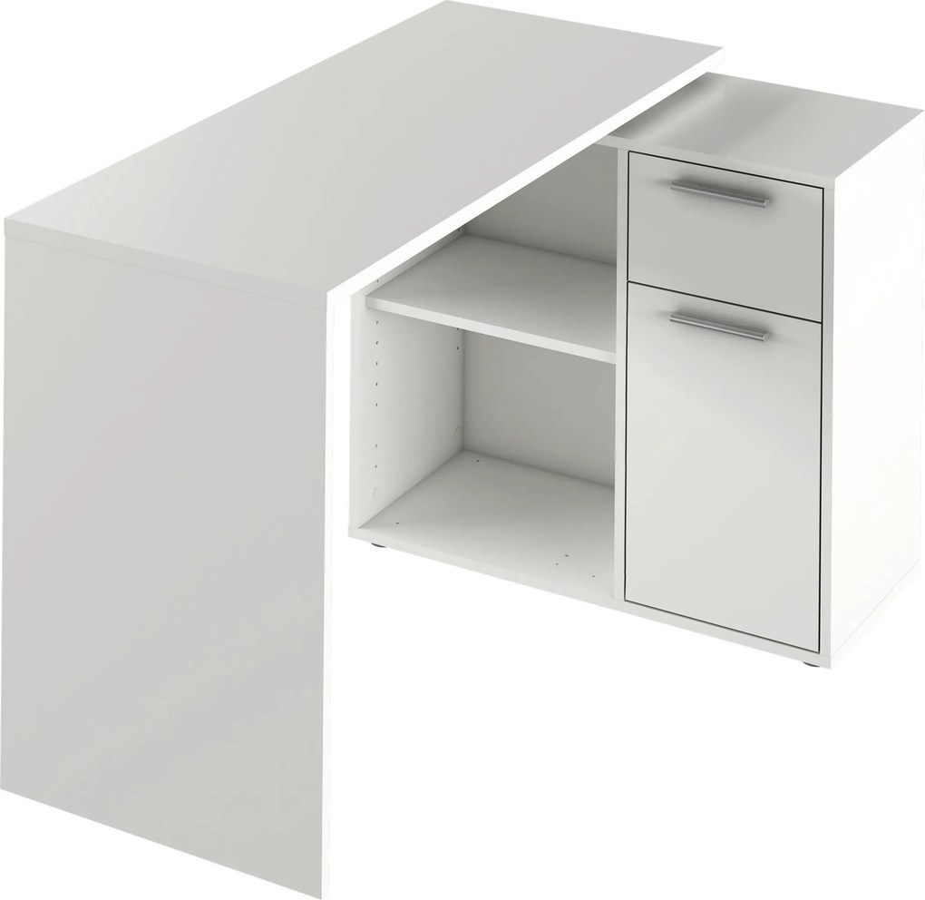 XXXLutz PÍSACÍ STÔL, biela, 117/75/83 cm Xora - Kancelárske stoly - 001555014102