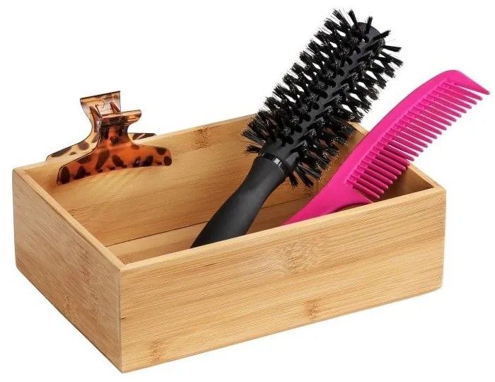 Bambusová úložná priehradka Wenko Terra, šírka 22 cm
