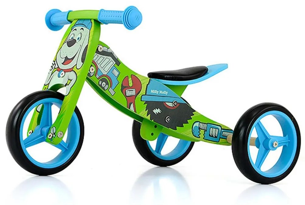 Detské multifunkčné odrážadlo bicykel 2v1 Milly Mally JAKE Bob