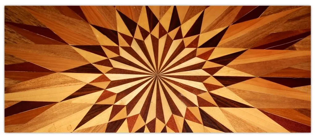 Obraz - Drevená koláž (120x50 cm)