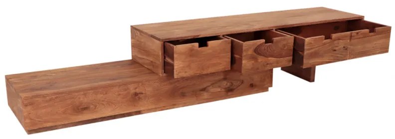 TV stolík 260x40x40 indický masív palisander Only stain