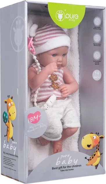 Bábika Pure Baby s cumlíkom