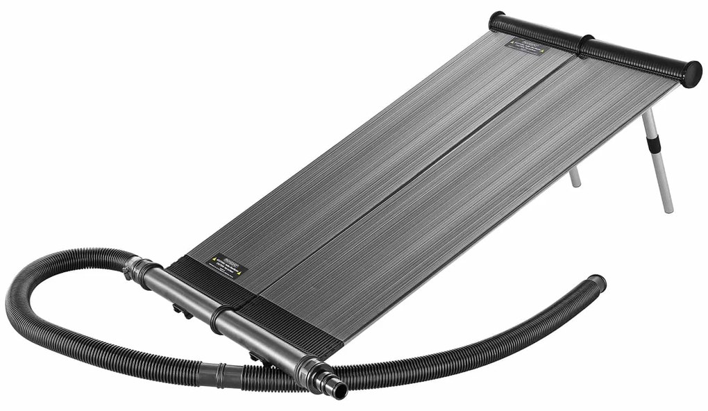 InternetovaZahrada Solárny panel na ohrev vody 116x66x6 cm - antracit