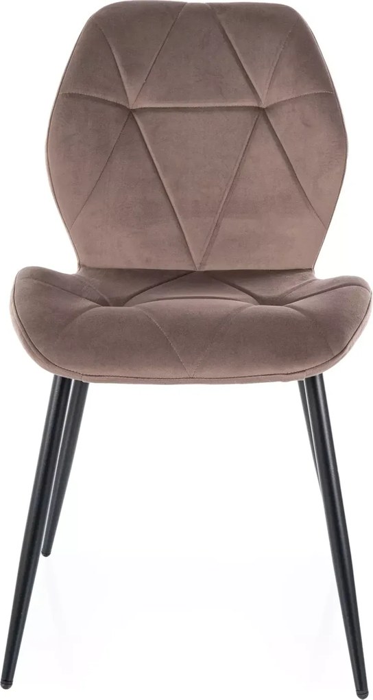 SI Stolička Rick Velvet kapučín