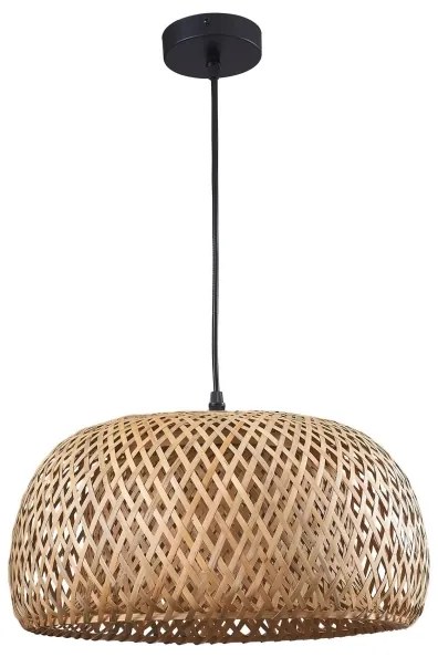 Luster na lanku KORFU 1xE27/20W/230V pr. 38 cm bambus