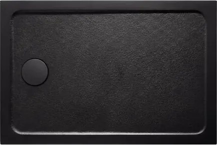 Sprchová vanička obdĺžniková SAT Project 110x90 cm liaty mramor čierna SATSVPRO11090CA