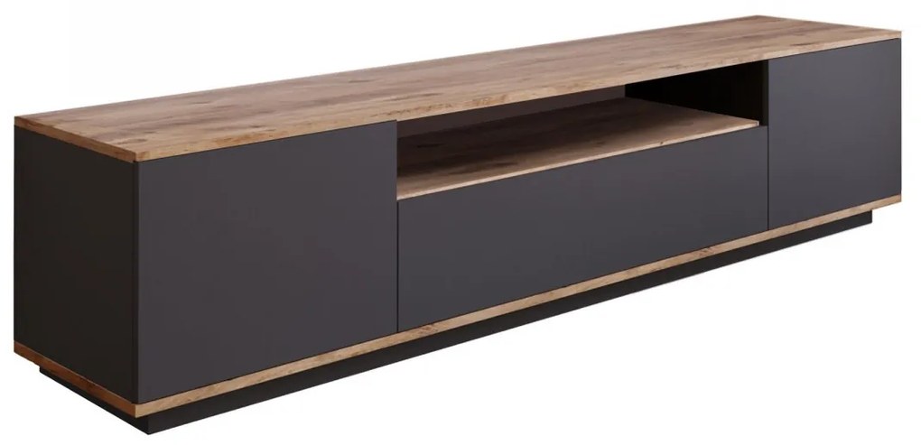 TV skrinka FREE 7 180 cm borovica/antracitová