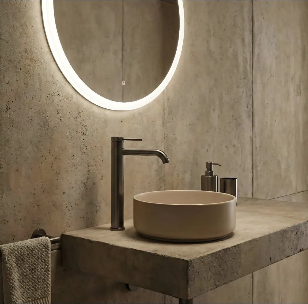 Rea Lungis, vysoká umývadlová batéria h-345, grafitová, REA-B6102