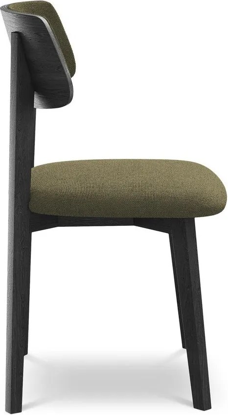 Zelená jedálenská stolička z masívneho dreva Niu – Makamii