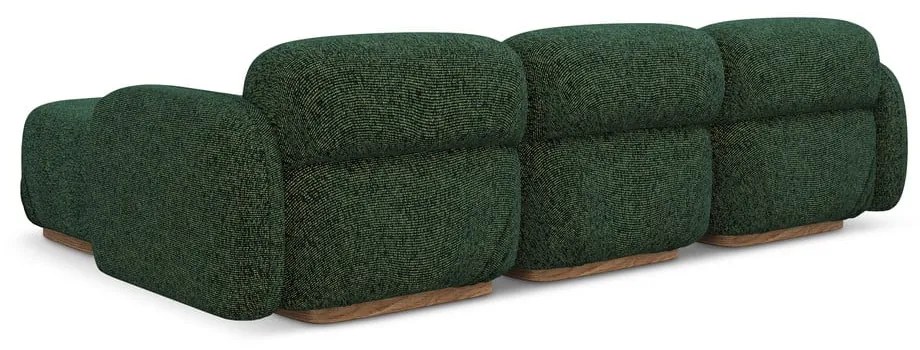 Tmavozelená modulárna rohová pohovka (variabilná) Ailani – Makamii