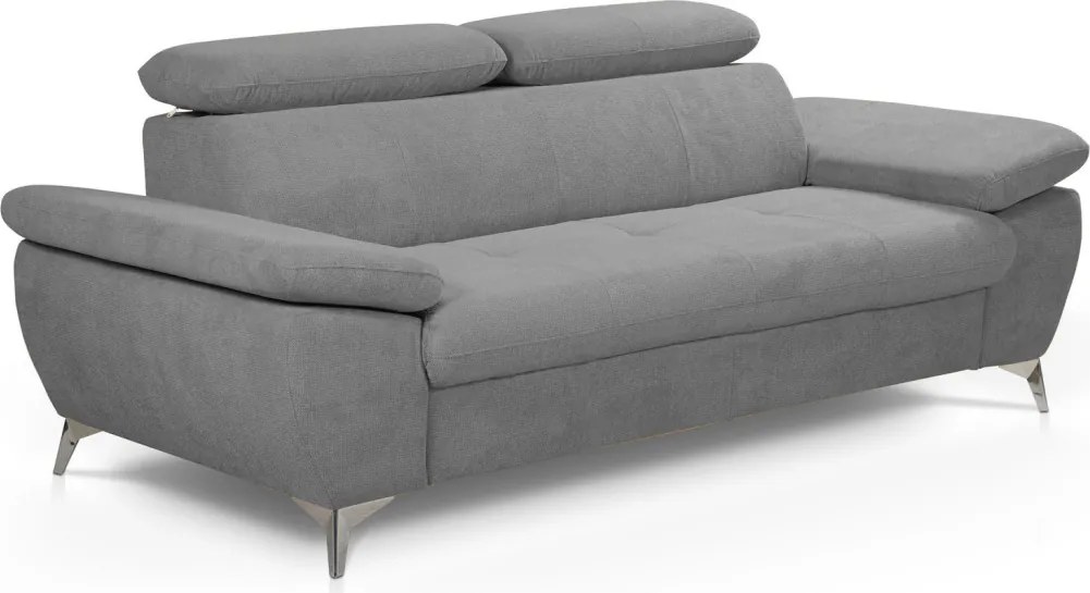 Trojsedák Gisele, stredne šedá látka