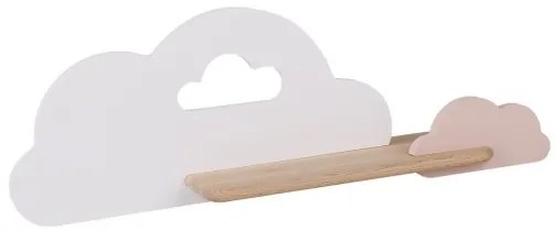LED Detské nástenné svietidlo s poličkou CLOUD LED/5W/230V biela/ružová