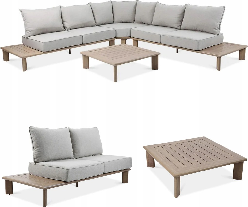 Záhradný roh na terasu Magellan Caffe Aluminium Furrore Veľký