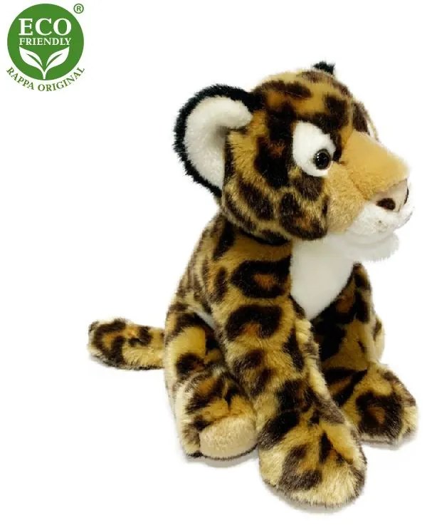 Plyšový leopard sediaci 30 cm ECO-FRIENDLY