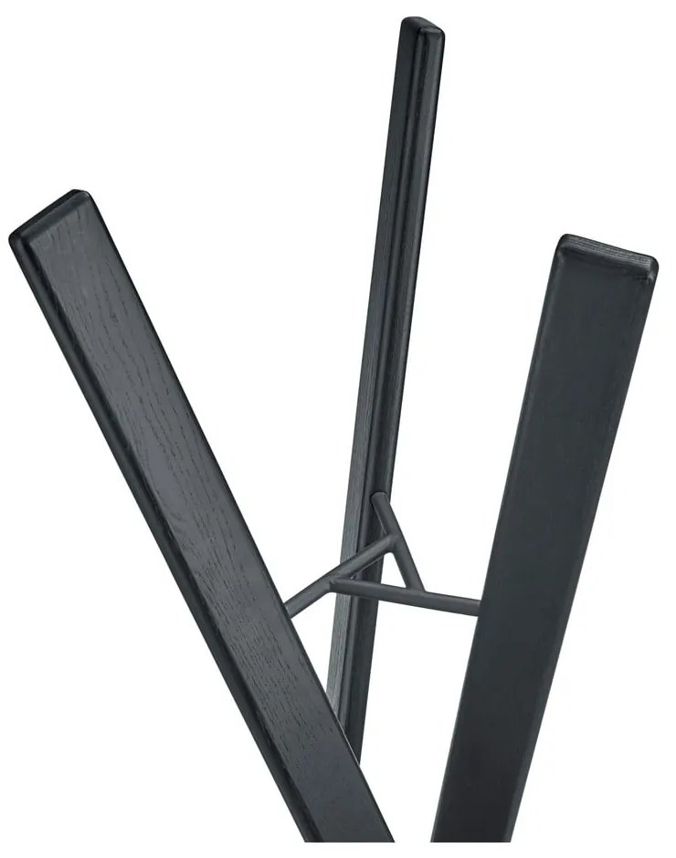 Čierny vešiak z dubového dreva 62x176 cm Rakku – Blomus