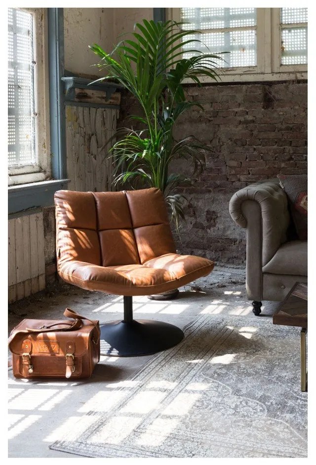 Hnedé kreslo Dutchbone Bar