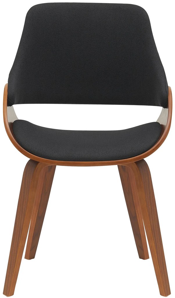 Sada 2 ks jedálenskej stoličky Vangale, látka - orech/čierna