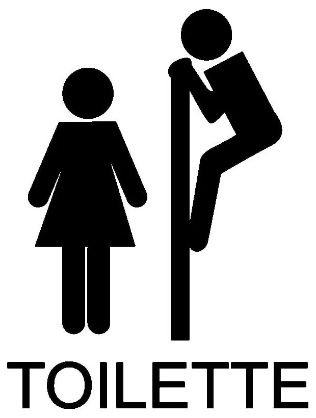 Samolepka Ambiance Toilettes Funny