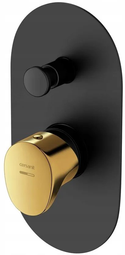 Cersanit Inverto - podomietková batéria, 2-výstupová , čierna-zlatá, S951-282