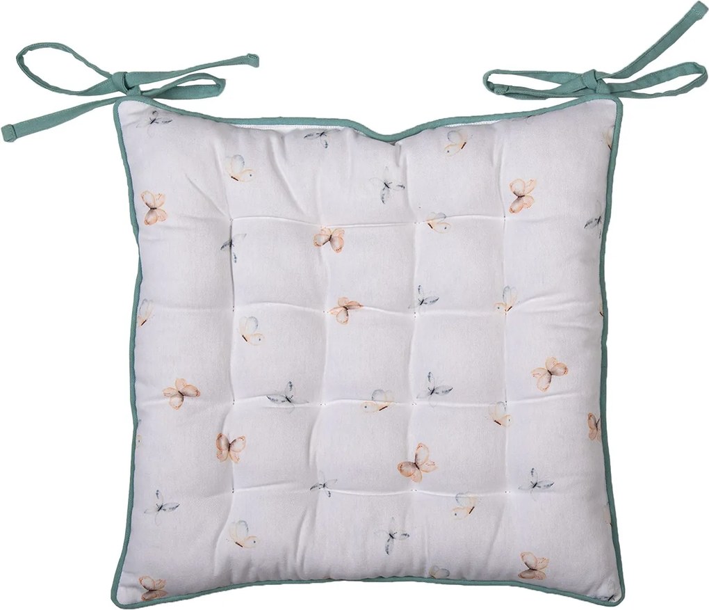 Bavlnený podsedák s výplňou Flowerbomb - 40*40*4 cm
