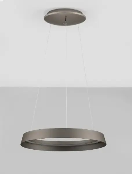 LED stmievateľný champaign hnedý dizajnový luster Ormi 45