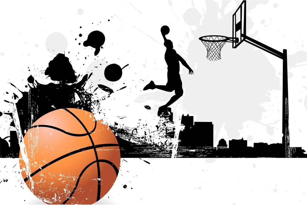Obraz - Hráč basketbalu (90x60 cm)