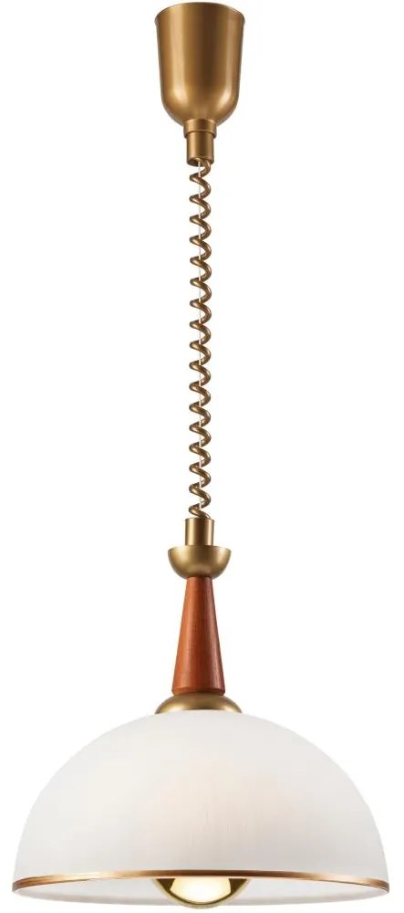 Sťahovací luster CHIARA 1xE27/60W/230V tmavohnedá/buk