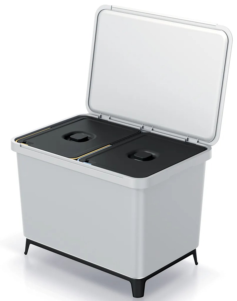 Odpadkový kôš na triedený odpad NKS60W2 46 l - popolavá