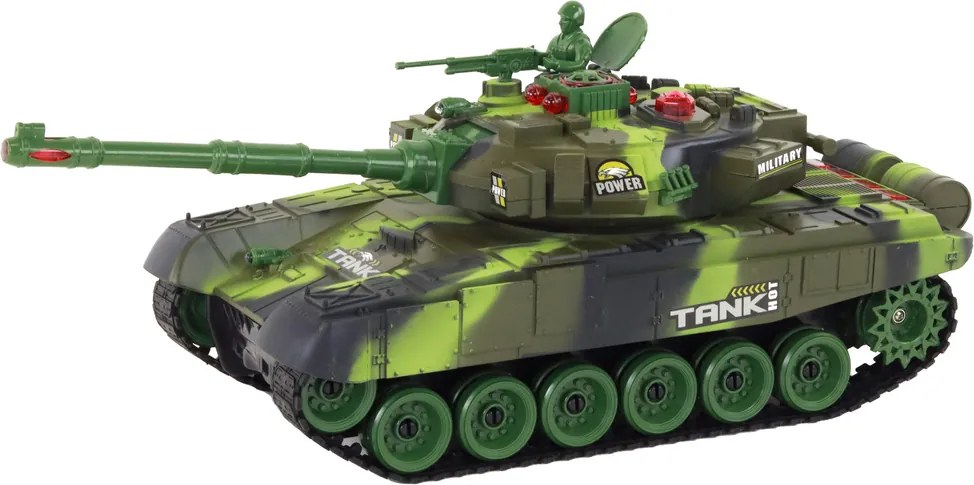 LEAN Toys Diaľkovo ovládaný vojnový tank RC infračervený bojový tank Set