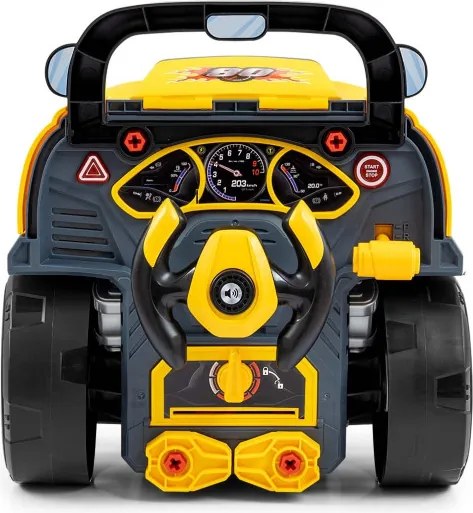 Auto s motorom N-GINE žlté