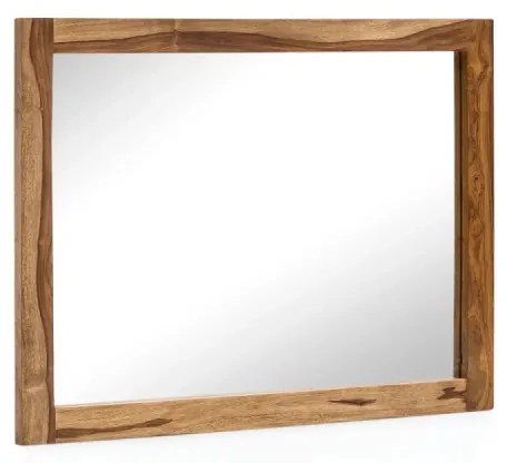 furniture-nabytek.cz - Masívne kúpeľňové zrkadlo Lagos z palisandrového dreva, lakované, hnedé – 80×60 cm