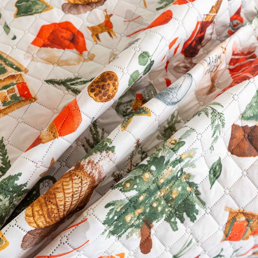 Prehoz na posteľ FESTIVE MAGIC, farebný Rozmer: 170 x 210 cm