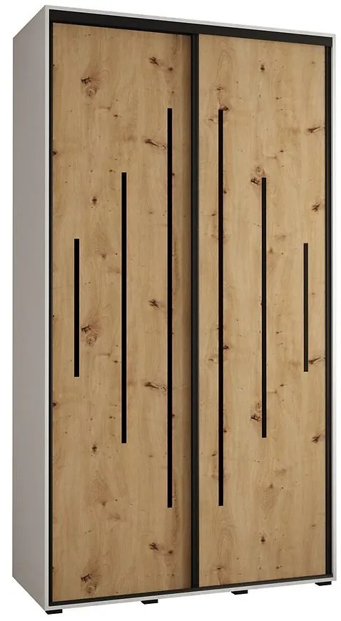 Skriňa 45 Canaris 12 130 biela/artisan/čierna