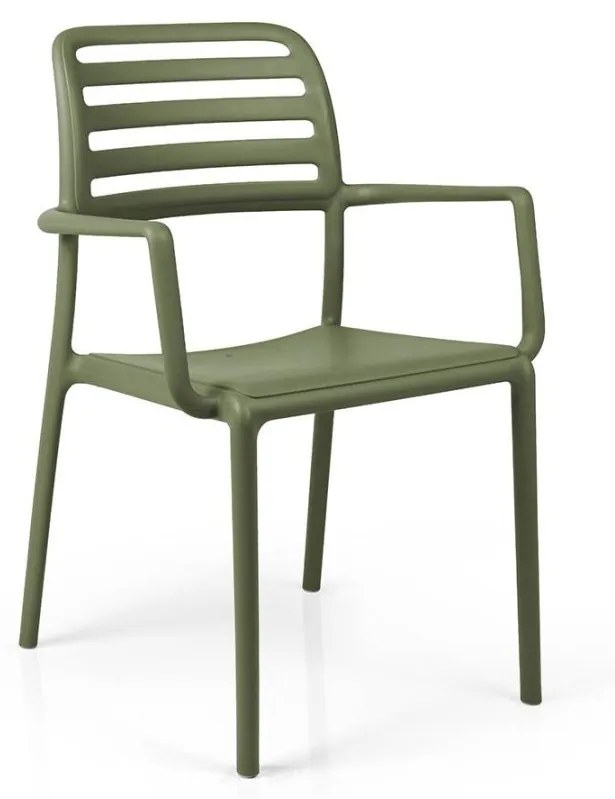 COSTA ARMCHAIR záhradná stolička s podrúčkami agave