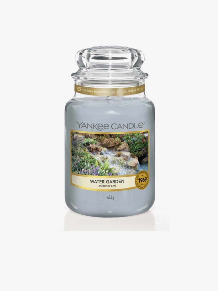 Yankee Candle modré vonná sviečka Water Garden Classic veľká