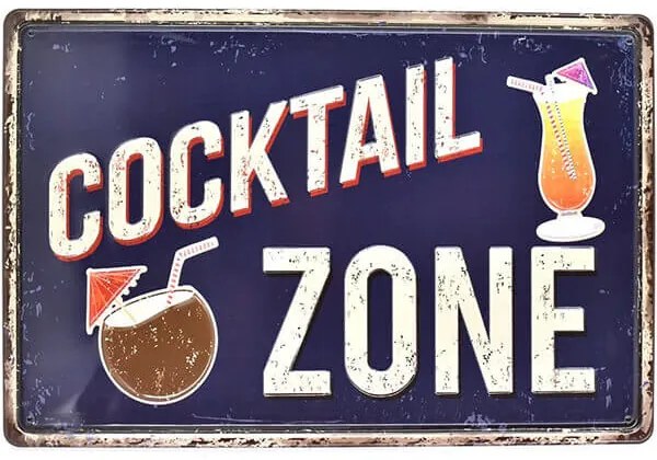 Ceduľa 3D - Cocktail Zone