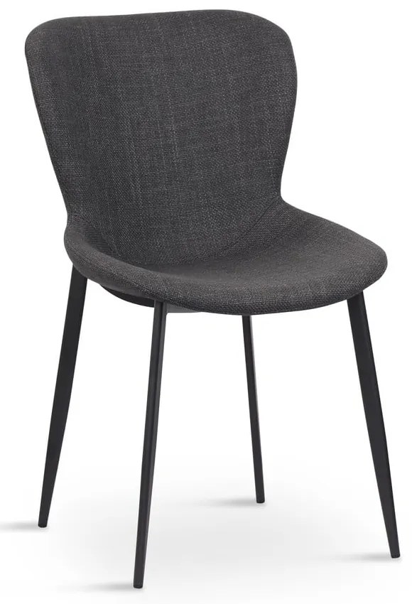 Tmavosivá jedálenská stolička Ross – Unique Furniture