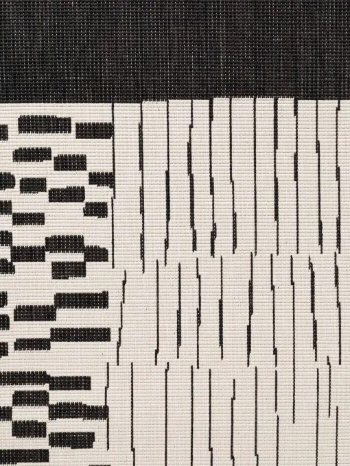 Koberec HARINGEY krémový / čierny