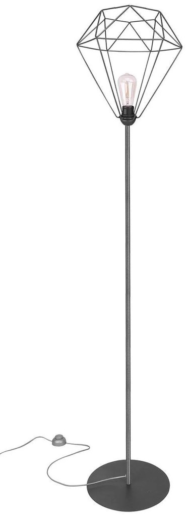Podlahová lampa FUSION, 1x drôtené tienidlo (výber zo 4 farieb), D