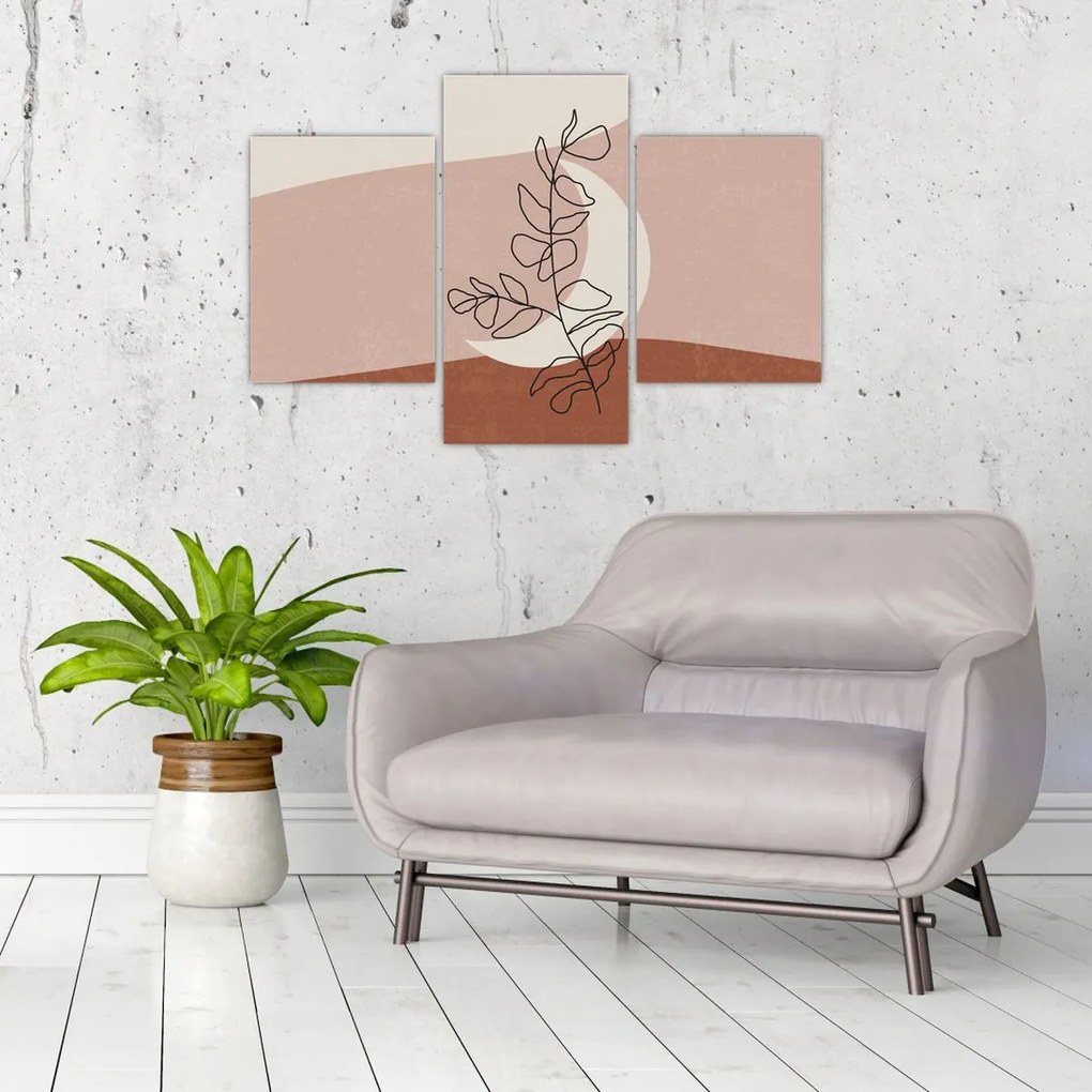 Obraz - Boho listy N⁰2 (90x60 cm)