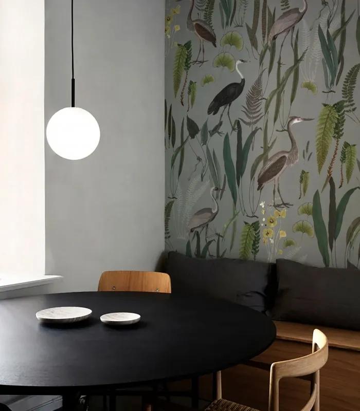 WALLCOLORS Calm Heron Mint wallpaper - tapeta POVRCH: Prowall Eco