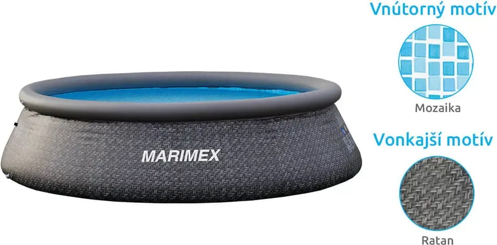 Marimex | Bazén Marimex Tampa 3,66x0,91 m bez príslušenstva - motív RATAN | 10340218