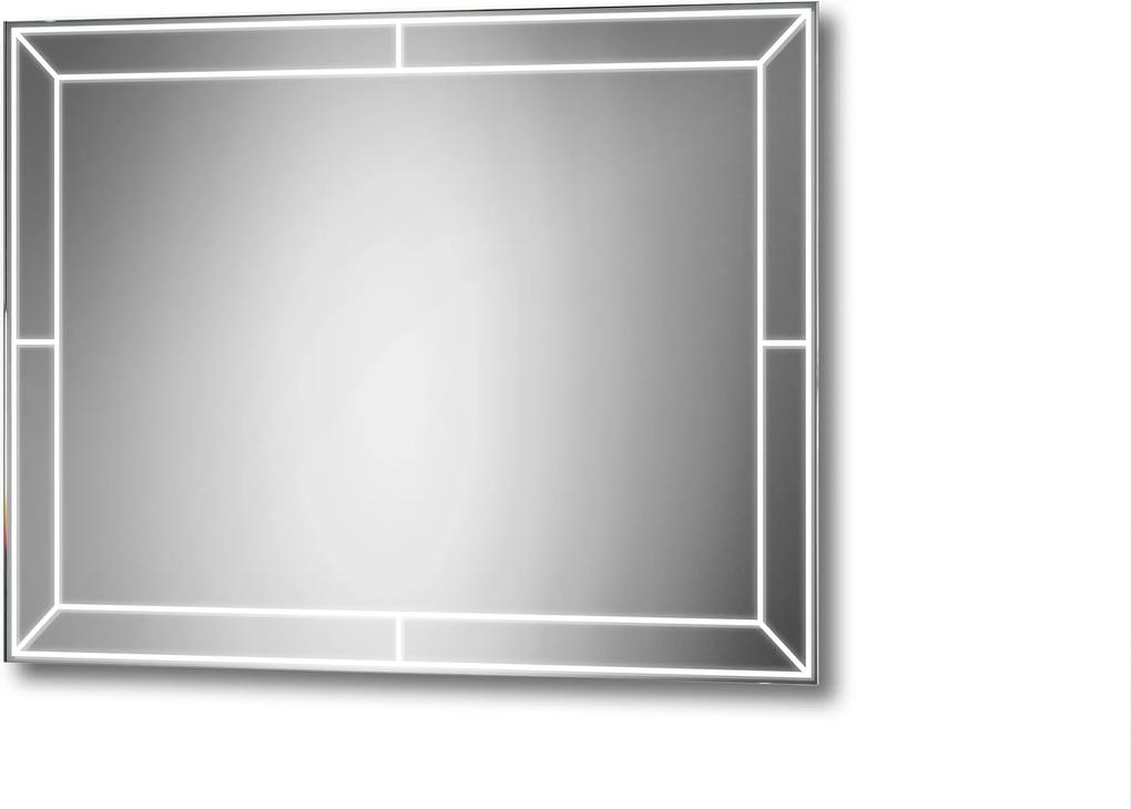 Gaudia LED zrkadlo Attyla Veľkosť zrkadla: 50 x 50 cm, Farba podsvietenia: Teplá (2800-3200k)