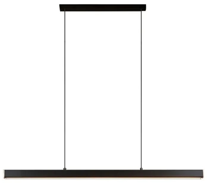Toolight Toolight, LED závesné svietidlo 80cm, 15W, APP1447-CP, čierna matná, OSW-02391
