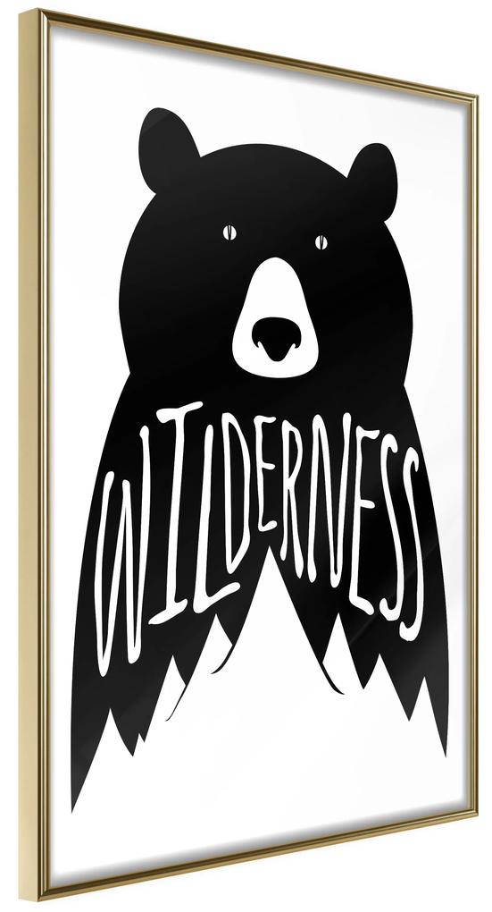 Artgeist Plagát - Wilderness [Poster] Veľkosť: 30x45, Verzia: Zlatý rám s passe-partout