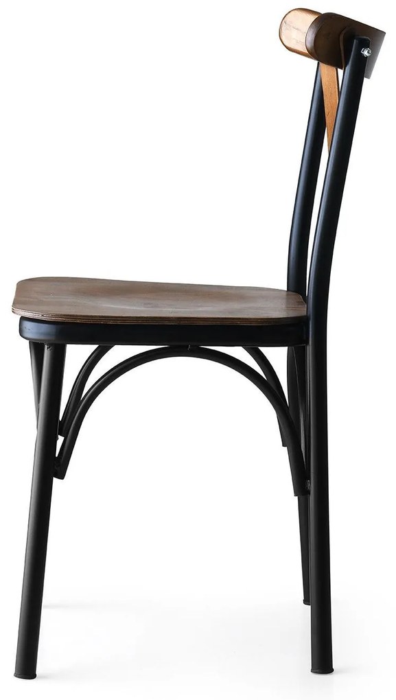 Set 4 stoličiek Aisha (Orech). Akcia -21%. Vlastná spoľahlivá doprava až k Vám domov. 1072792